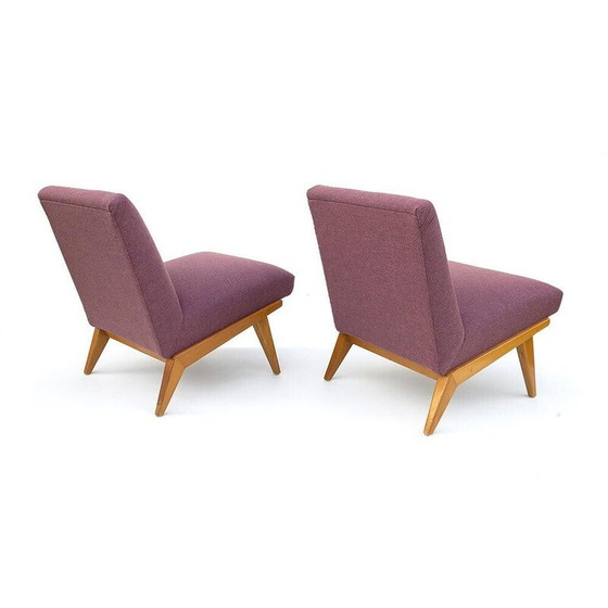 Image 1 of Paire de fauteuils vintage Slipper par Jens Risom pour Knoll