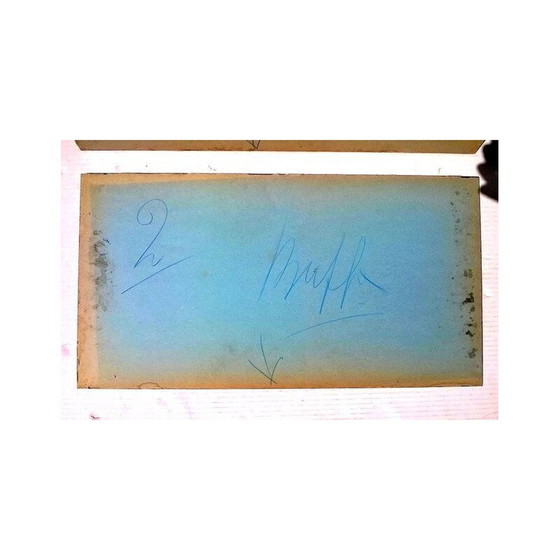 Image 1 of Paire de tables de nuit vintage en teck et verre par Paolo Buffa, années 1940