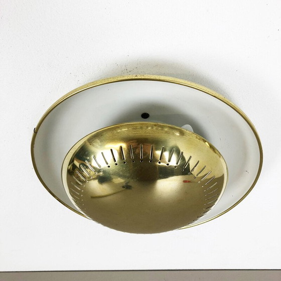 Image 1 of Paire d'appliques Stilnovo en métal et laiton, Italie 1950