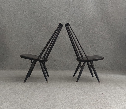 2X Tapiovaara Mademoiselle Chaise Mid Century Design Scandinave Chaise de cuisine Fanett 60Er Vintage Retro