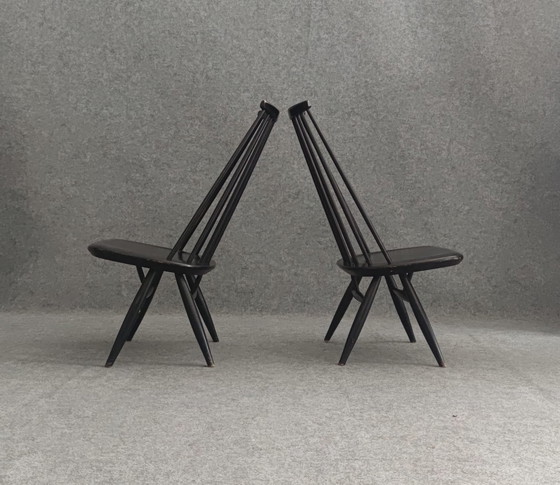 Image 1 of 2X Tapiovaara Mademoiselle Chaise Mid Century Design Scandinave Chaise de cuisine Fanett 60Er Vintage Retro