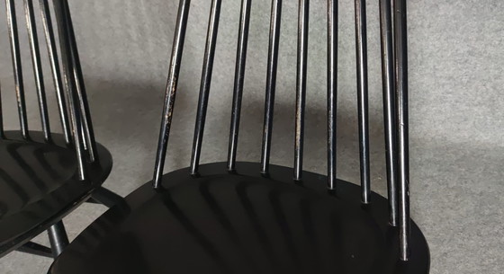 Image 1 of 2X Tapiovaara Mademoiselle Chaise Mid Century Design Scandinave Chaise de cuisine Fanett 60Er Vintage Retro