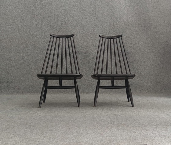 Image 1 of 2X Tapiovaara Mademoiselle Chaise Mid Century Design Scandinave Chaise de cuisine Fanett 60Er Vintage Retro