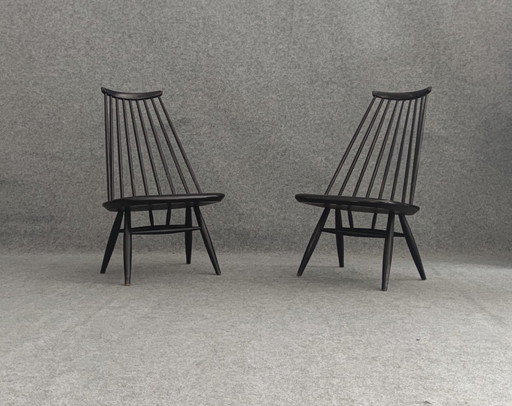 2X Tapiovaara Mademoiselle Chaise Mid Century Design Scandinave Chaise de cuisine Fanett 60Er Vintage Retro