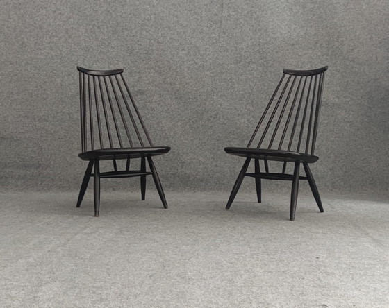 Image 1 of 2X Tapiovaara Mademoiselle Chaise Mid Century Design Scandinave Chaise de cuisine Fanett 60Er Vintage Retro