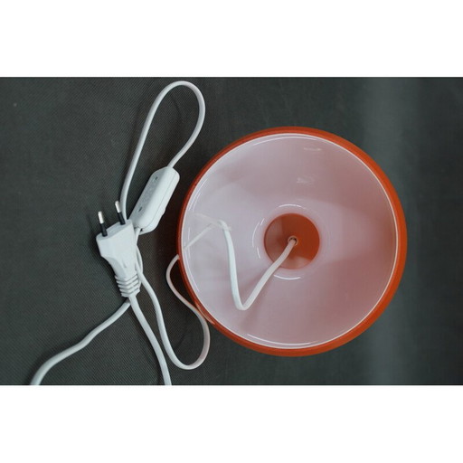 Lampe de table vintage en verre opalin par Stepan Tabery, Tchécoslovaquie 1970