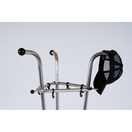 Image 1 of Porte-manteau vintage tube chromé 1940