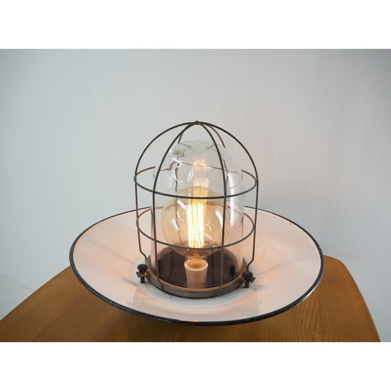 Image 1 of Lampe de table ou lampe murale industrielle vintage 1970