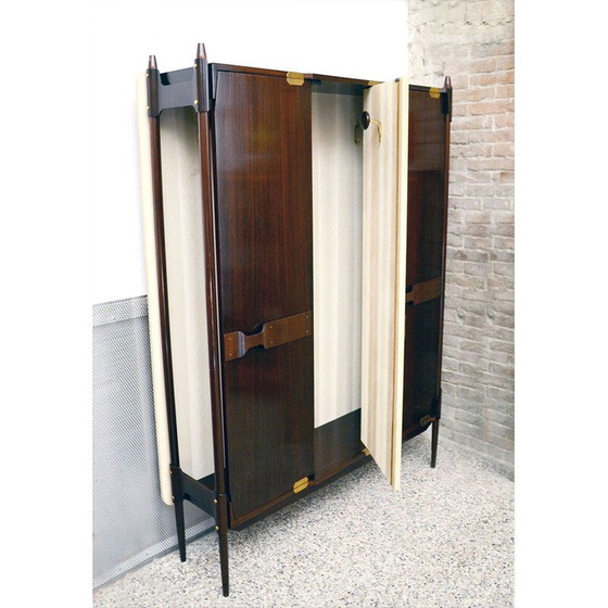 Image 1 of Armoire vintage en bois de rose par Gianfranco Frattini pour Mobil Cantù, 1950