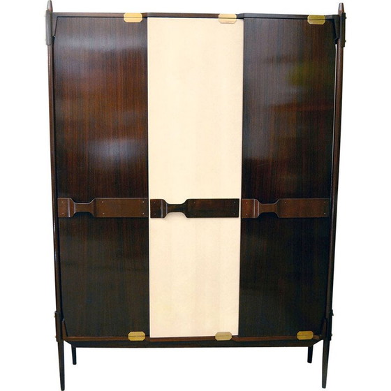 Image 1 of Armoire vintage en bois de rose par Gianfranco Frattini pour Mobil Cantù, 1950
