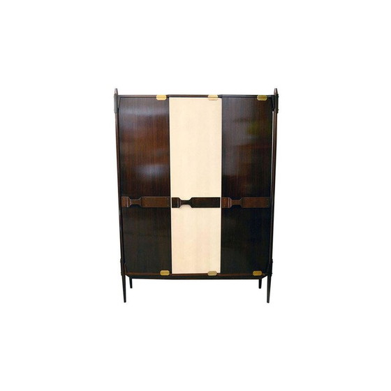 Image 1 of Armoire vintage en bois de rose par Gianfranco Frattini pour Mobil Cantù, 1950