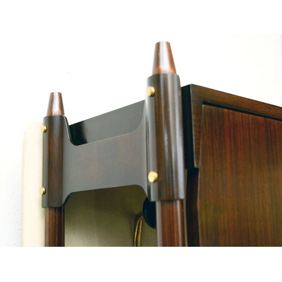 Image 1 of Armoire vintage en bois de rose par Gianfranco Frattini pour Mobil Cantù, 1950