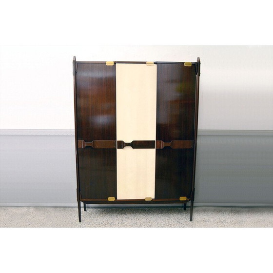 Image 1 of Armoire vintage en bois de rose par Gianfranco Frattini pour Mobil Cantù, 1950