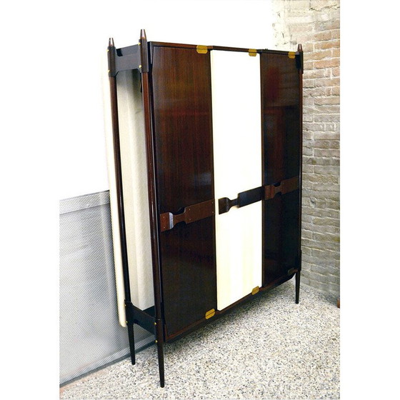 Image 1 of Armoire vintage en bois de rose par Gianfranco Frattini pour Mobil Cantù, 1950