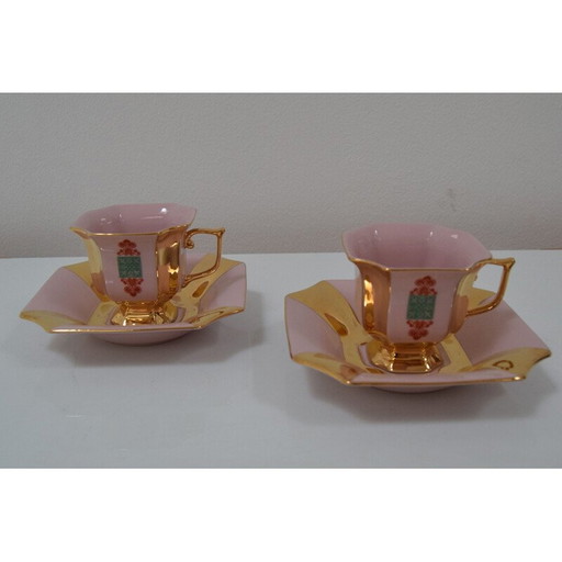 Paire de tasses et soucoupes vintage par Haas & Czjzek, 1960