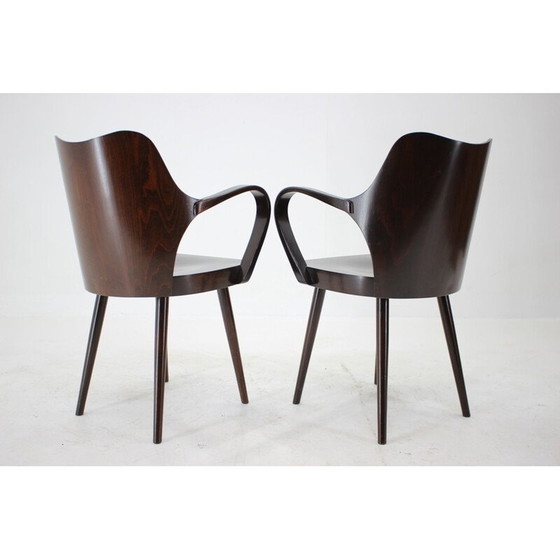 Image 1 of Paire de fauteuils vintage par Oswald Haerdtl pour Ton, Tchécoslovaquie 1950