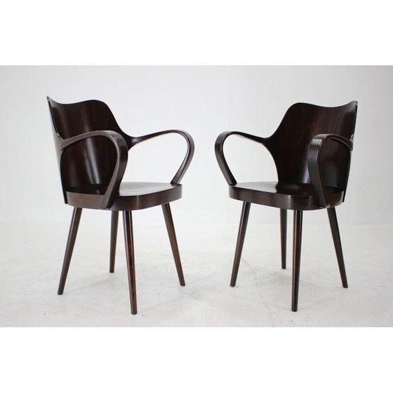 Image 1 of Paire de fauteuils vintage par Oswald Haerdtl pour Ton, Tchécoslovaquie 1950