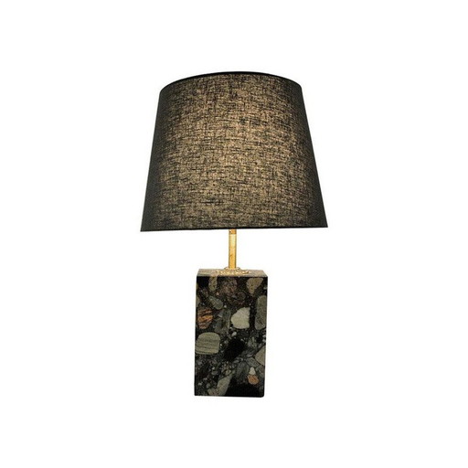 Lampe de table rectangulaire en grès vintage par Buskøy Steinindustri AS, Norvège 1980