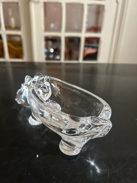 Image 1 of Vide Poche En Cristal Hippopotame 1970
