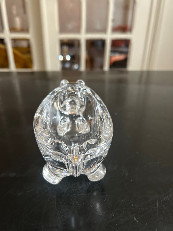 Image 1 of Vide Poche En Cristal Hippopotame 1970