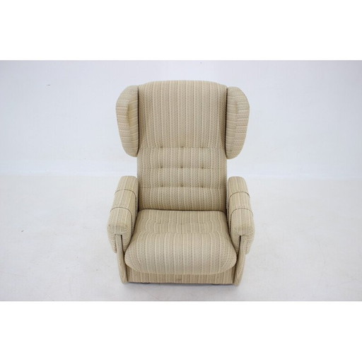 Fauteuil à oreilles vintage, Tchécoslovaquie 1970