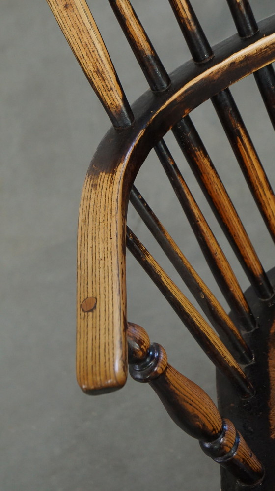 Image 1 of Chaise de salle à manger en bois avec dossier haut