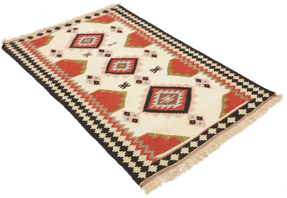 Image 1 of Kilim Kashgaï Tissé à la main Pièce de collection 143 X 93 cm No. 448831