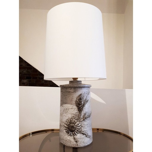 Lampe de table vintage par Huguette & Marius Bessone pour Vallauris - 1970