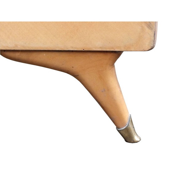 Image 1 of Lit vintage avec lampe Arteluce par Gino Sarfatti pour Silvio Cavatorta 1950