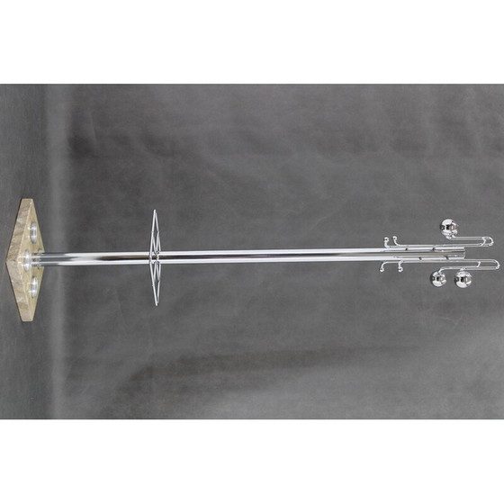 Image 1 of Porte-manteau italien vintage avec base en marbre, 1970