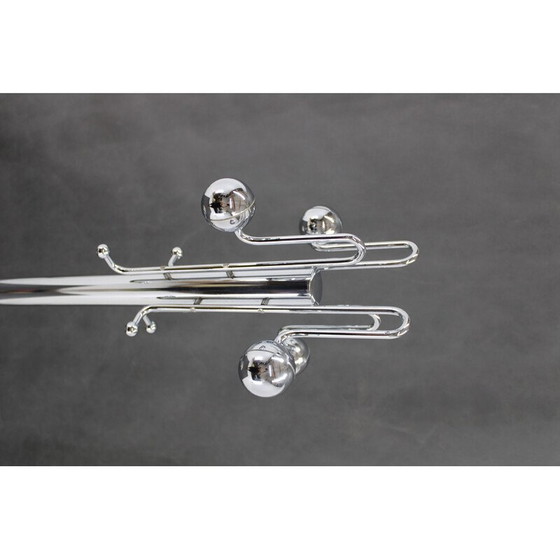 Image 1 of Porte-manteau italien vintage avec base en marbre, 1970