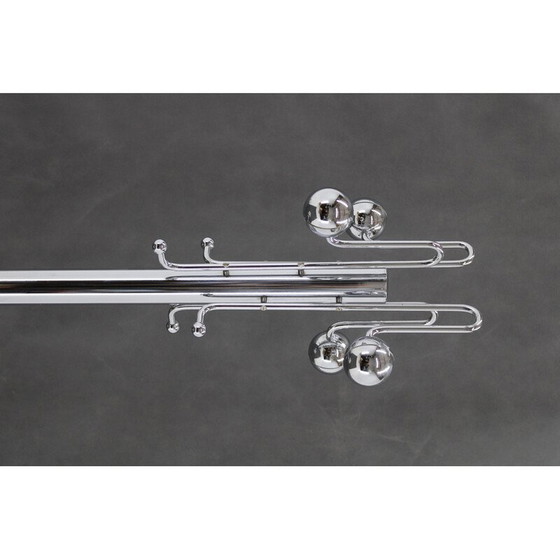 Image 1 of Porte-manteau italien vintage avec base en marbre, 1970