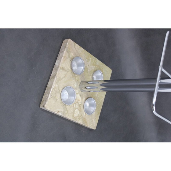 Image 1 of Porte-manteau italien vintage avec base en marbre, 1970