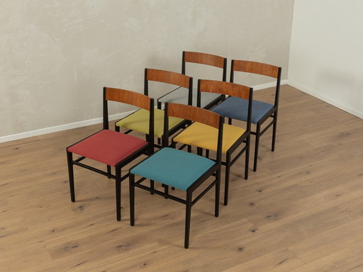  Chaises de salle à manger 1960S, Lübke