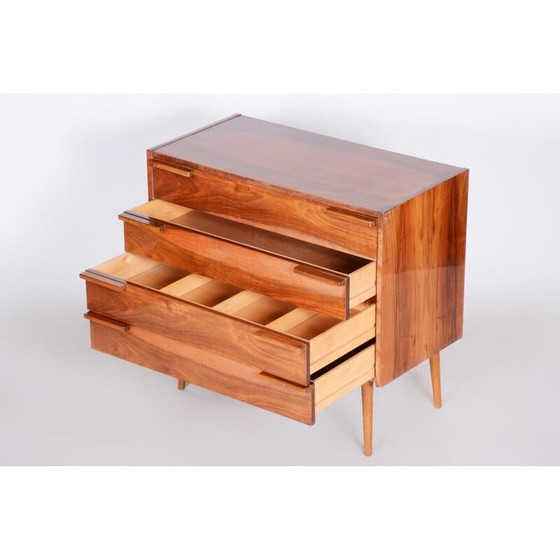 Image 1 of Commode en noyer brun du milieu du siècle, 1960