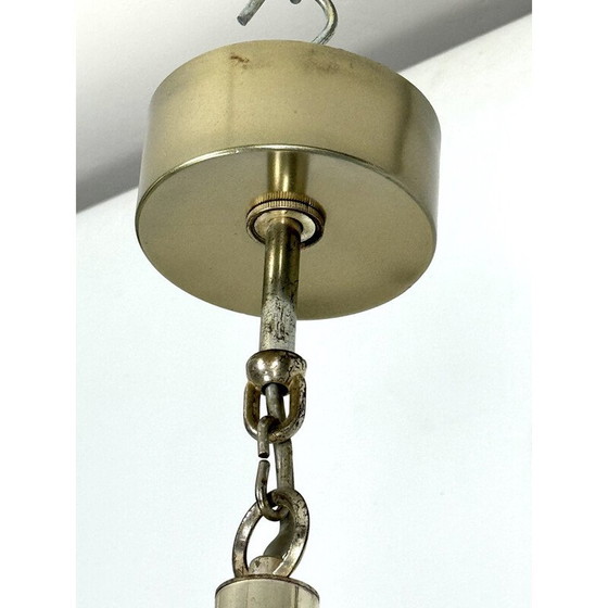 Image 1 of Lustre vintage à 15 lumières en acier chromé et plexiglas pour Sciolari, Italie 1960