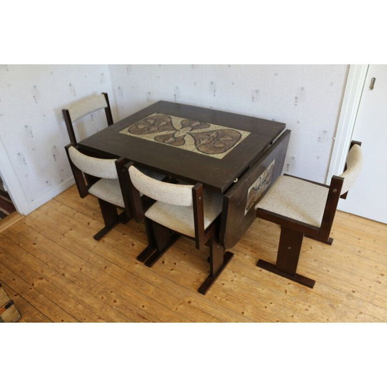 Image 1 of Ensemble de salle à manger vintage par Poul H Poulsen pour Gangsö Möbler, Danemark 1982