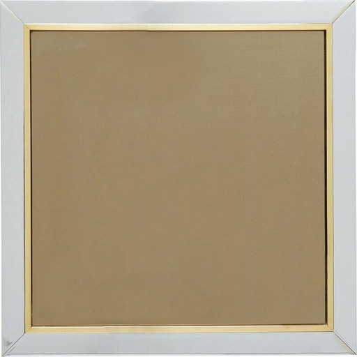 Miroir vintage Belgo en laiton chromé 1970