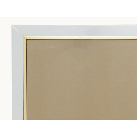 Image 1 of Miroir vintage Belgo en laiton chromé 1970