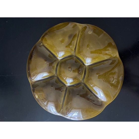 Image 1 of Set d'huîtres vintage en faïence de Gien, 1950