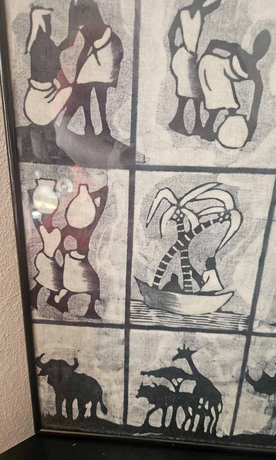 Image 1 of Unité noire et blanche Batik africain