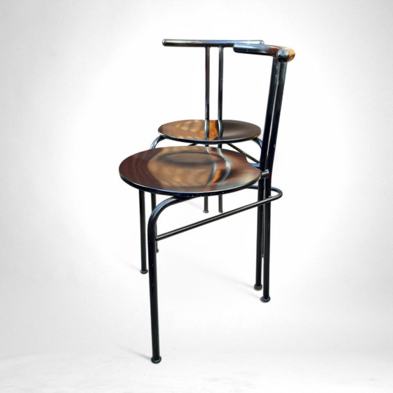 Image 1 of 2x chaises de salle à manger au design postmoderne, Italie, années 1980