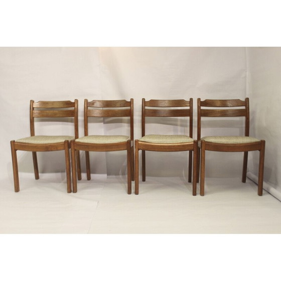Image 1 of Ensemble de 4 chaises vintage en teck par Dyrlund, 1960