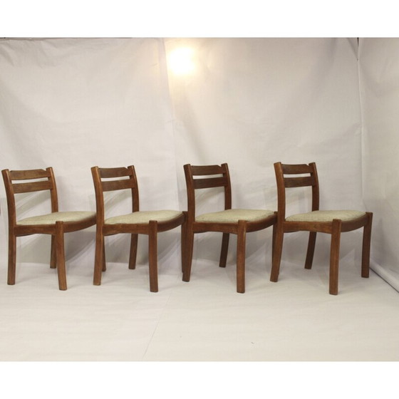 Image 1 of Ensemble de 4 chaises vintage en teck par Dyrlund, 1960