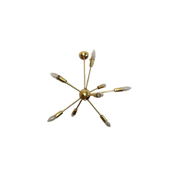 Image 1 of Lustre vintage en laiton, 1970