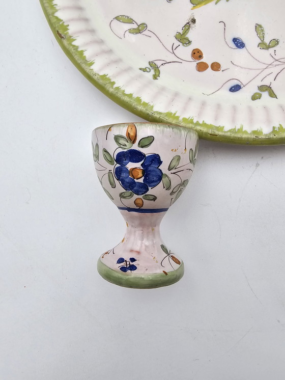 Image 1 of Ensemble Moustiers - Assiette, Pot Et 15 Coquetiers