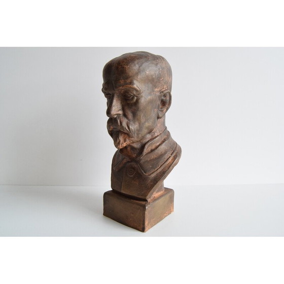 Image 1 of Buste en céramique vintage Tomáš Garrigue Masaryk, années 1950