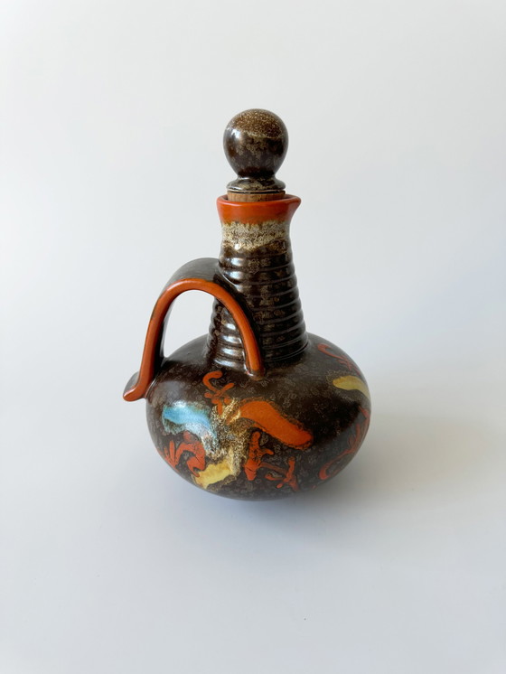 Image 1 of Carstens Uffrecht Pichet Art déco avec bouchon en céramique 878, Allemagne 1920Er, travail manuel, artisanat, studio de poterie