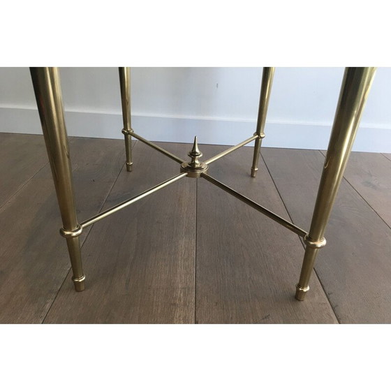 Image 1 of Table basse ovale néoclassique vintage, France 1940