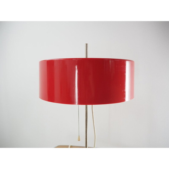 Image 1 of Lampe de table vintage en plastique rouge, 1970